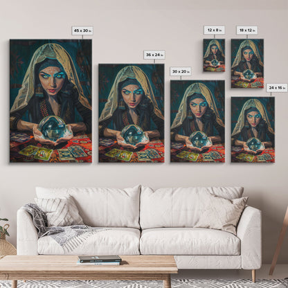 Fortune Teller with Crystal Ball Wall Art