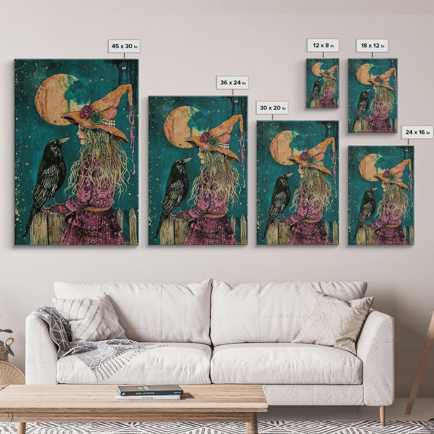 Witch and Crow  - Wall Art
