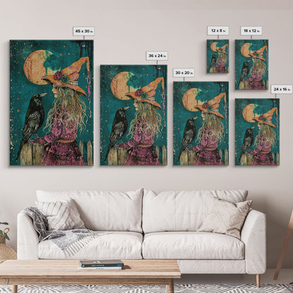 Witch and Crow  - Wall Art