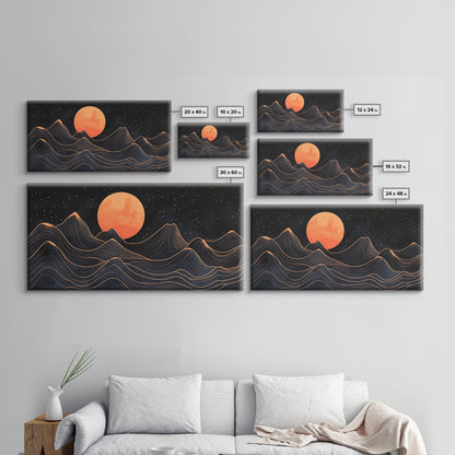 Art Deco Moon  Art