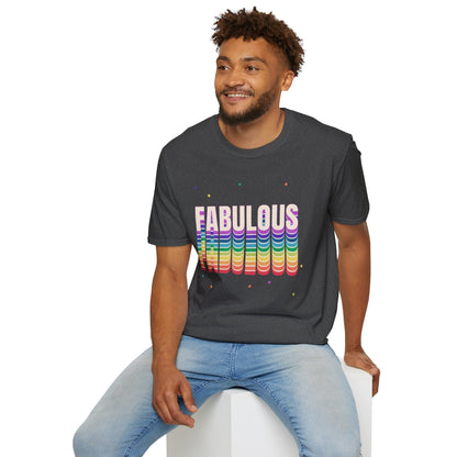 Bespattered Facade Rainbow Fabulous Unisex Softstyle T-Shirt