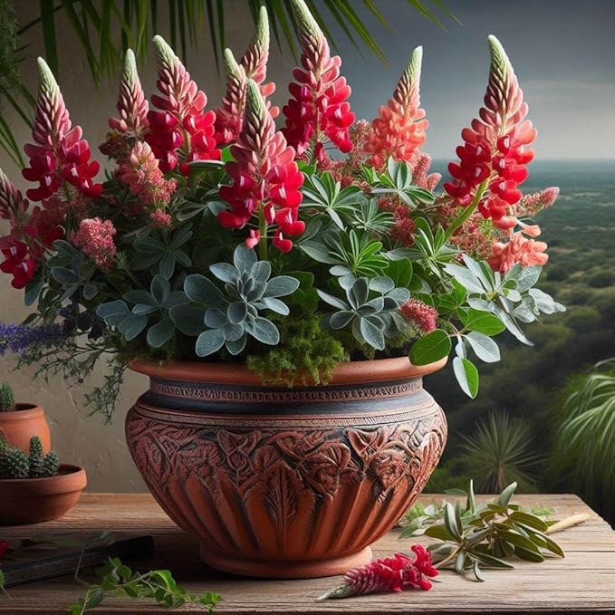 Red Dwarf Bonnet Flower Seeds for Planting – Heirloom & Non-GMO Compact Blooms for Borders and Containers