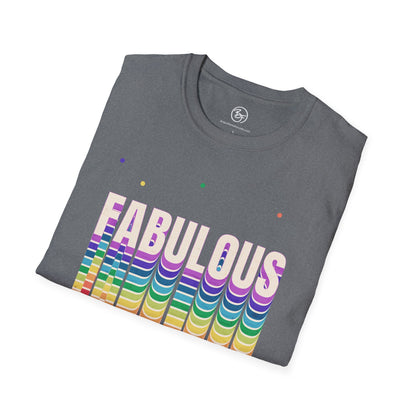 Bespattered Facade Rainbow Fabulous Unisex Softstyle T-Shirt