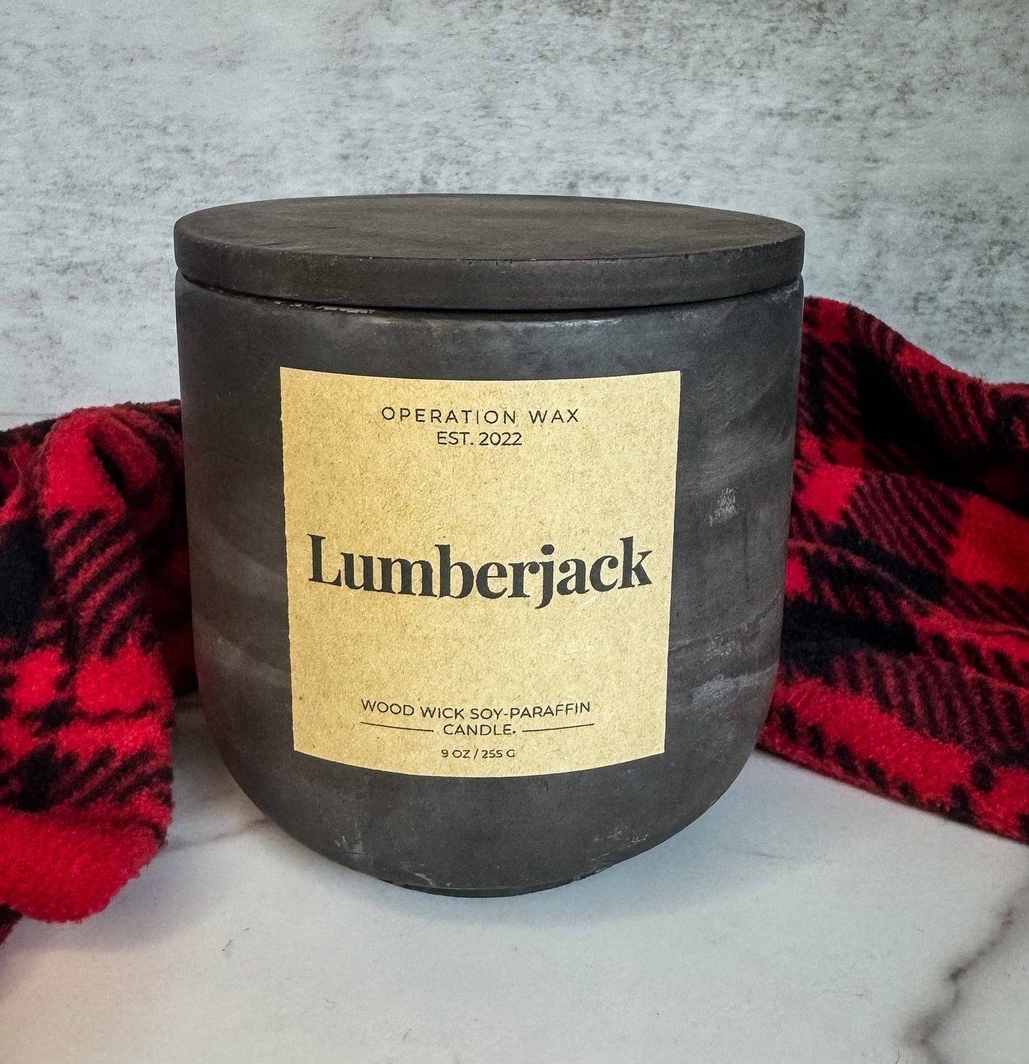 "Lumberjack", Cackling Wood Wick Candle