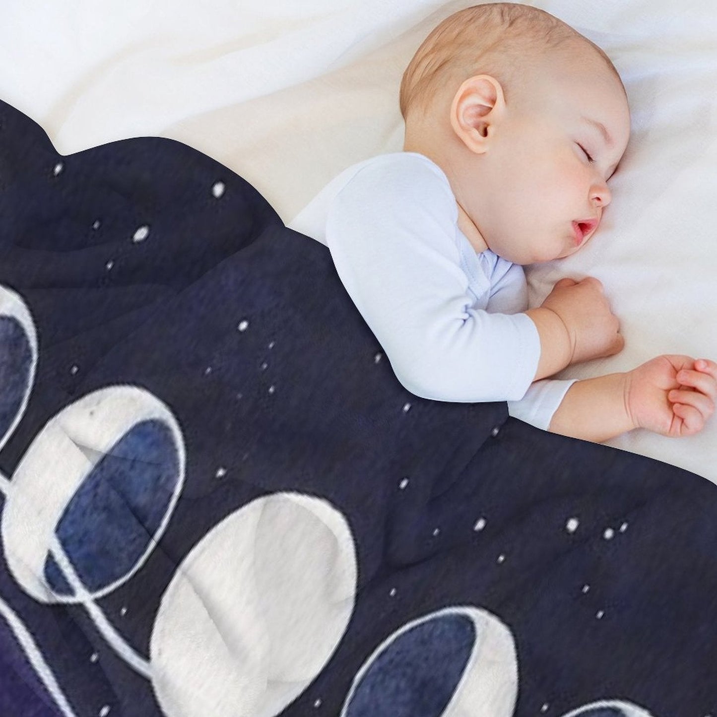 Purple Mountains & Moon Throw Blanket