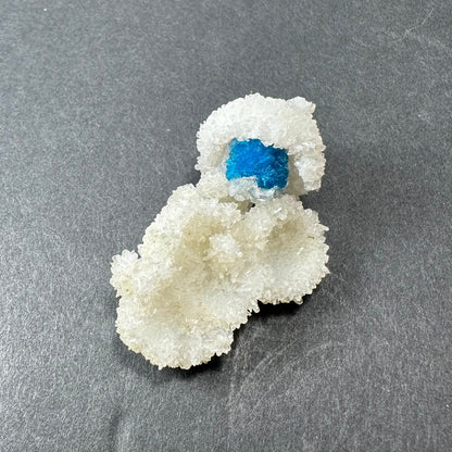 Cavansite Ball 'Floaters' on Stilbite MD