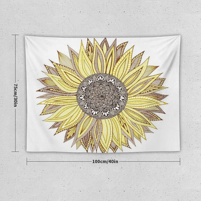 Sunflower Mandala Tapestry