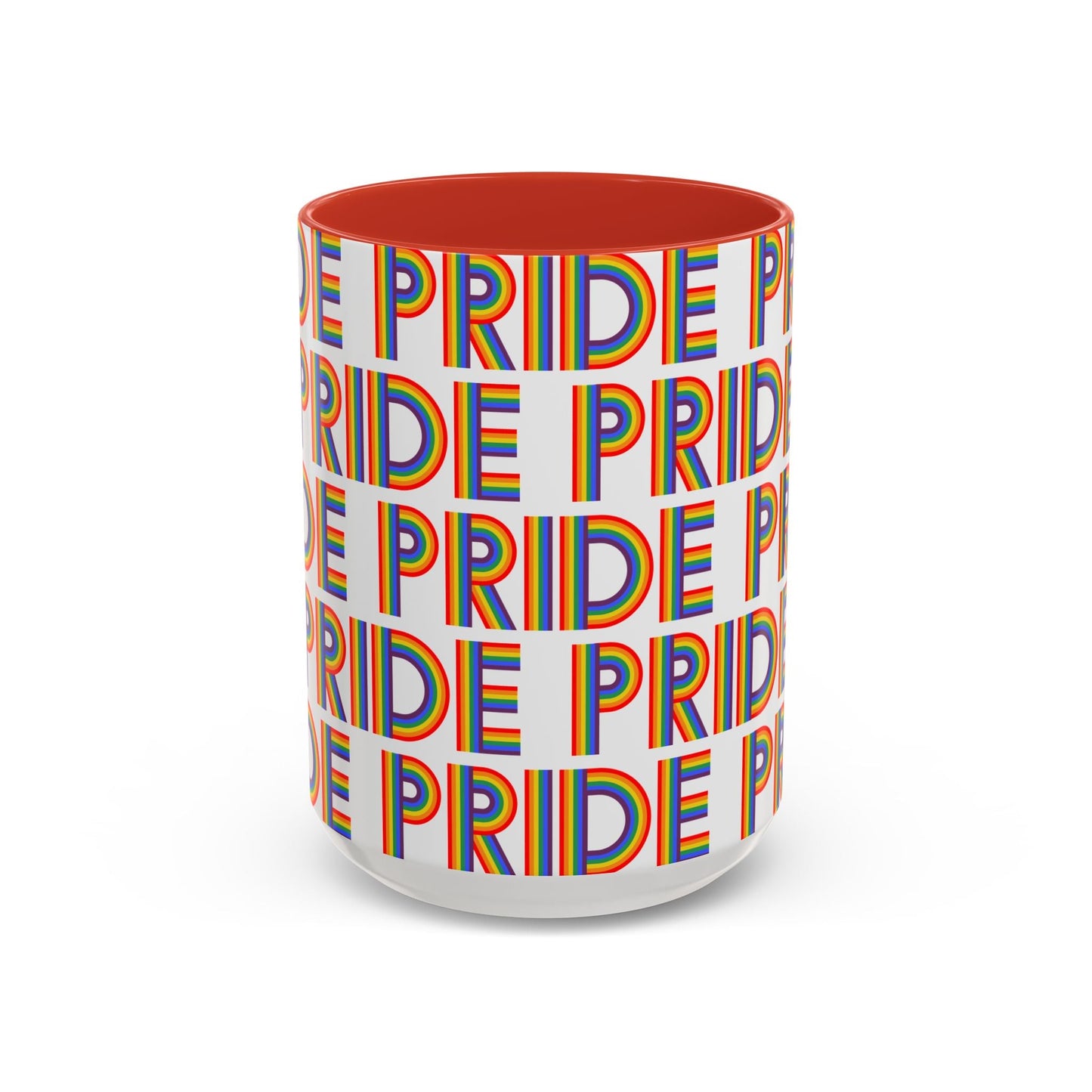 Bespattered Facade Pride Rainbow Ribbon Letters Mug | Eight Colors | 11oz or 15oz