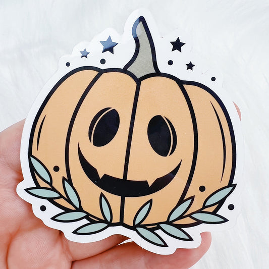 Jack-o-lantern Vinyl Sticker Die Cut