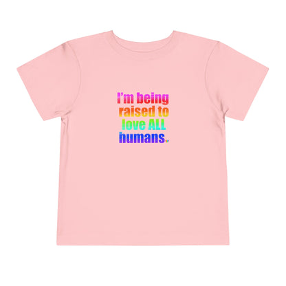Bespattered Facade Love All Humans Toddler Short Sleeve Tee