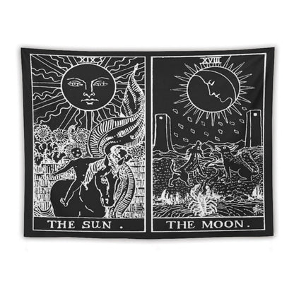 The Sun And Moon Tarot Cards  Pearl & Obsidian Tapestry