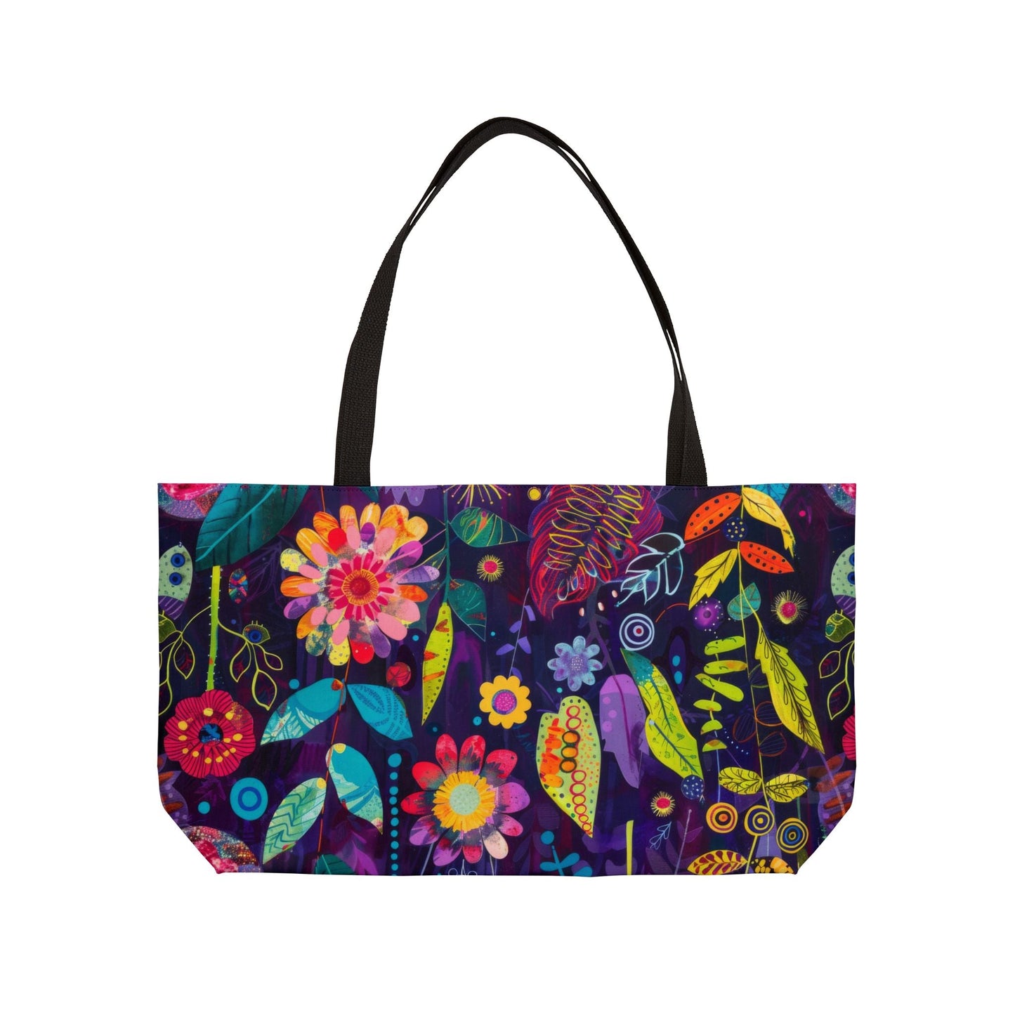 Bespattered Facade Colorful Flowers Weekender Beach Tote Bag