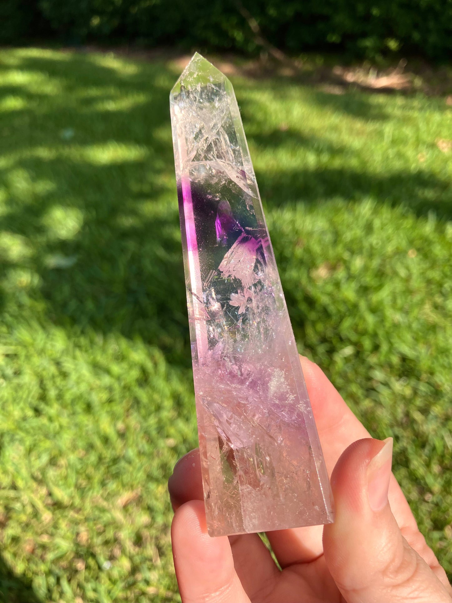 Phantom Amethyst Obelisk - High Quality - Brazil