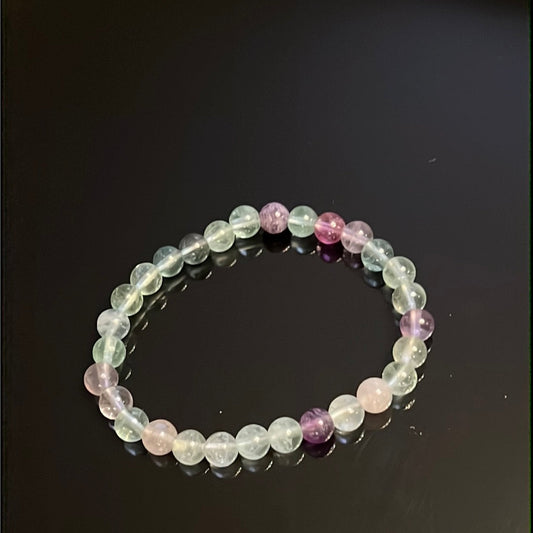 Rainbow Fluorite Bracelet - protective & grounding