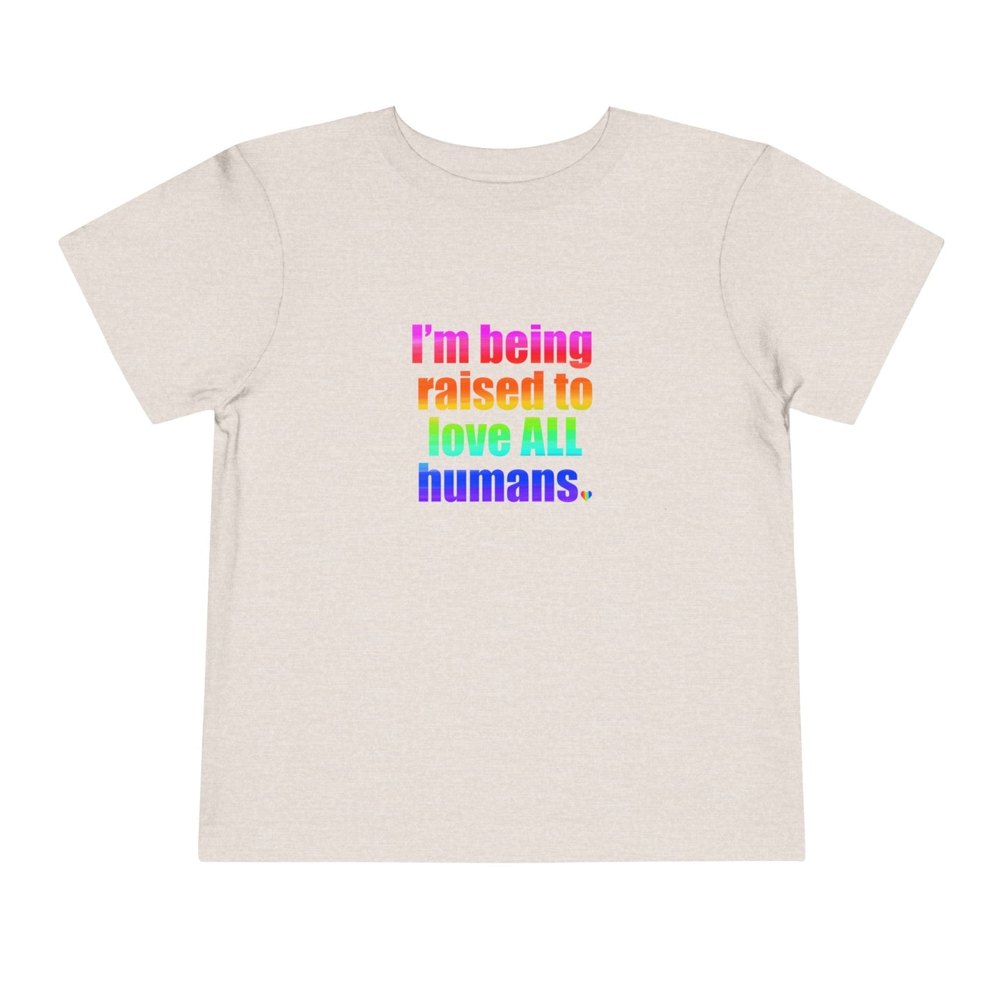 Bespattered Facade Love All Humans Toddler Short Sleeve Tee