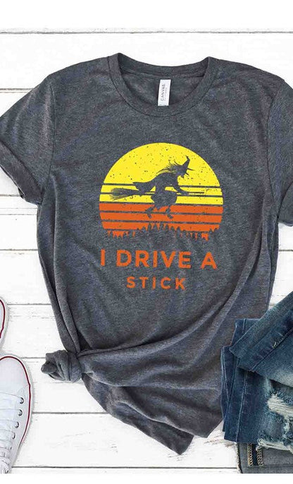 Witch Halloween Graphic Tee T-Shirt