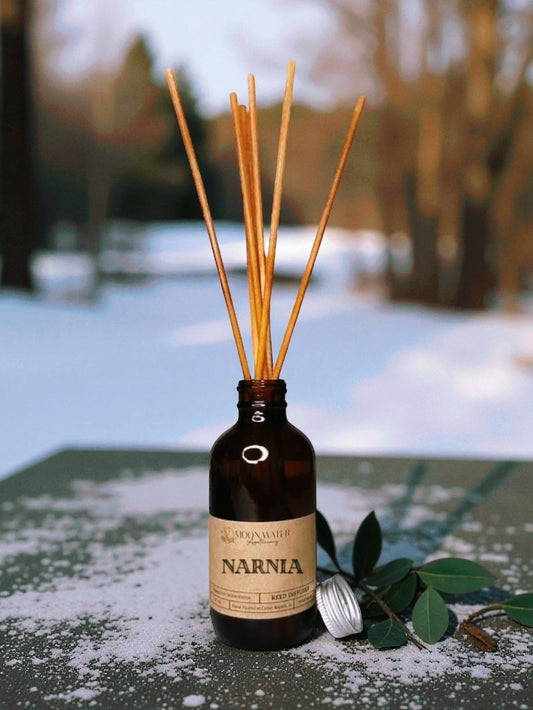 NARNIA - REED DIFFUSER & ROOM SPRAY -- Eucalyptus, Neroli -- Moon Water Apothecary (Copy) (Copy) (Copy)