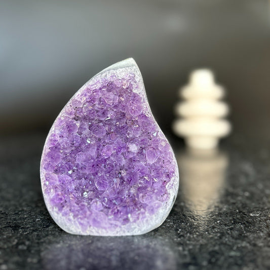 Large Amethyst, Natural Flame Cut