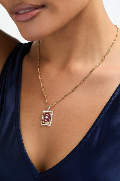 Tarot Card Reversible Spinner Pendant Necklace