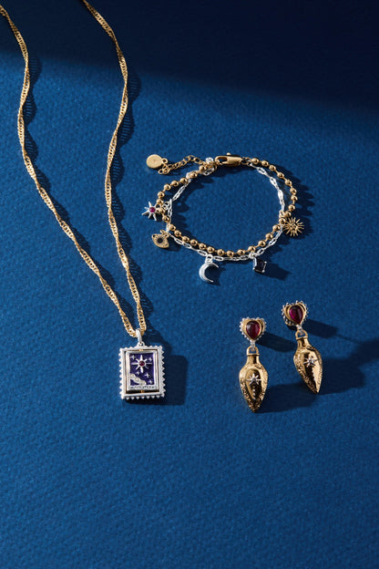 Tarot Card Reversible Spinner Pendant Necklace