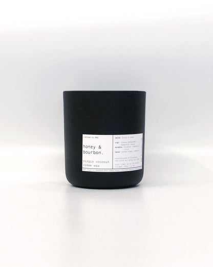 HONEY & BOURBON | VIRGIN COCONUT CRÈME WAX & WOODEN WICK CANDLE