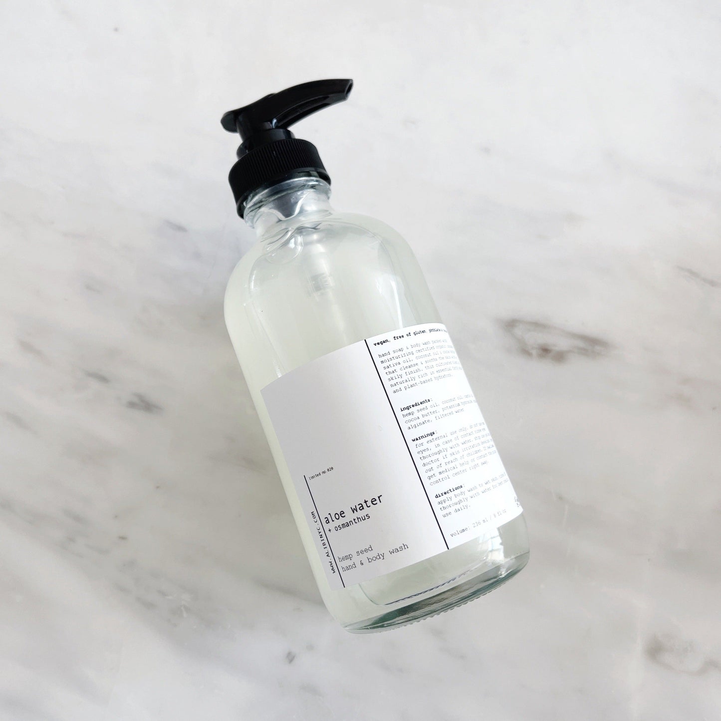 [ALOE WATER + OSMANTHUS] --  ORGANIC HEMP SEED BODY SOAP