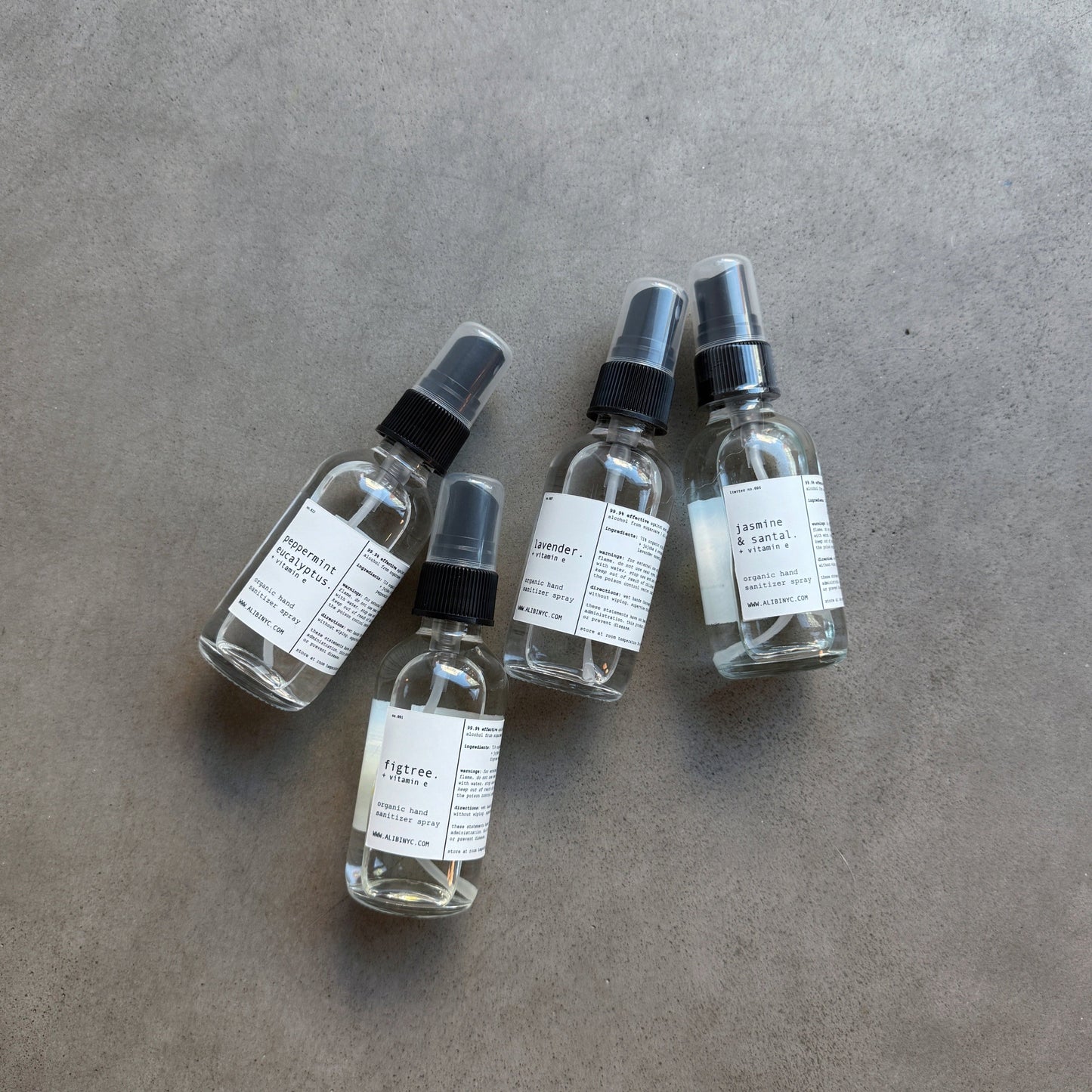 Scented Organic Hand Sanitizer Spray + VITAMIN E, multiple scents!