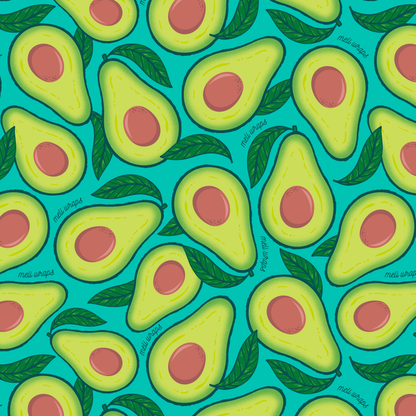 BULK ROLL Beeswax Wrap - Avocado Print