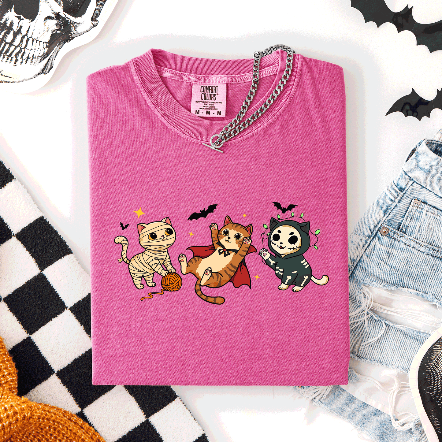 Adorable Halloween Cats - Comfort Colors T-Shirt