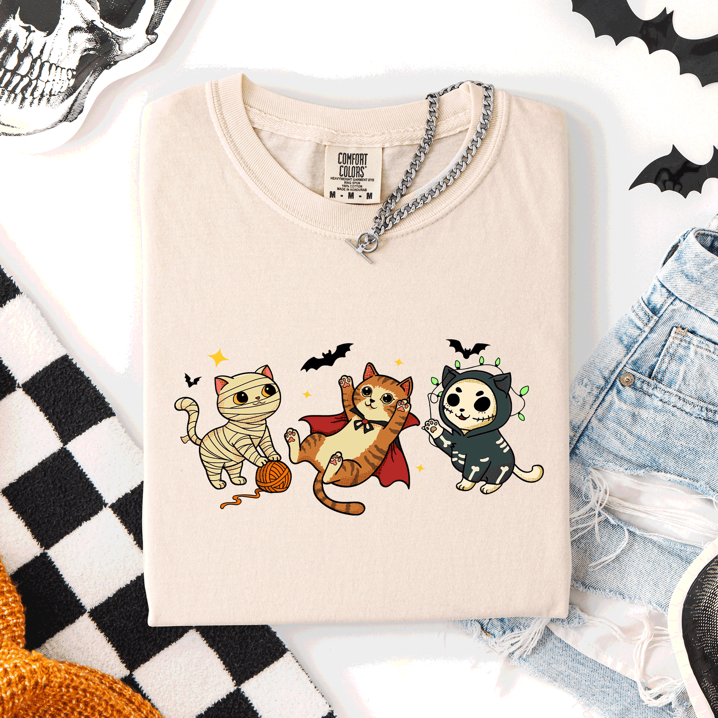 Adorable Halloween Cats - Comfort Colors T-Shirt