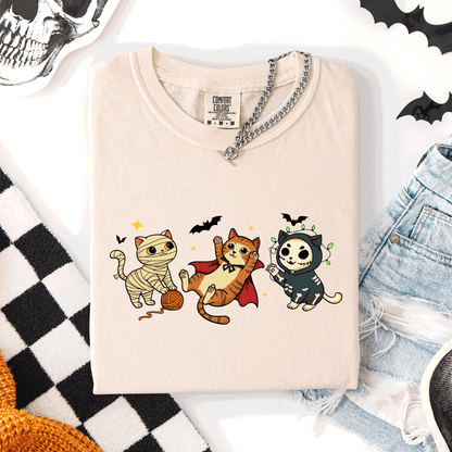 Adorable Halloween Cats - Comfort Colors T-Shirt