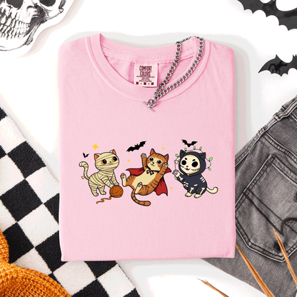 Adorable Halloween Cats - Comfort Colors T-Shirt