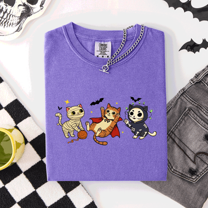 Adorable Halloween Cats - Comfort Colors T-Shirt