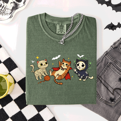 Adorable Halloween Cats - Comfort Colors T-Shirt
