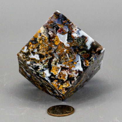 Agate Cube w/t cut Corner