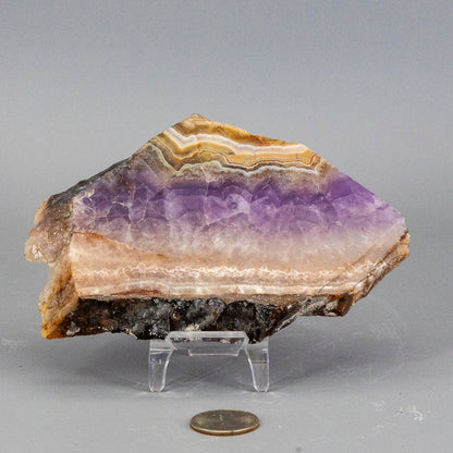 Amethyst "Laced" Agate Crystal Slab