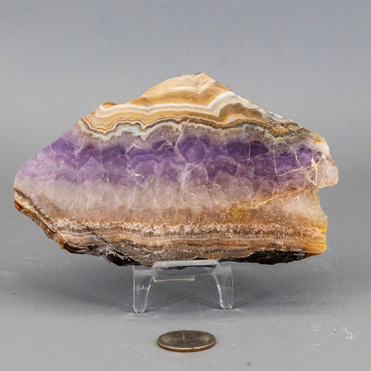 Amethyst "Laced" Agate Crystal Slab