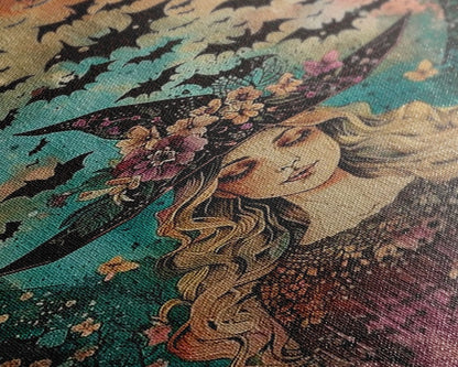 Witch with Bats  - Wall Art