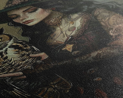 Witch with Owl - Wall Art