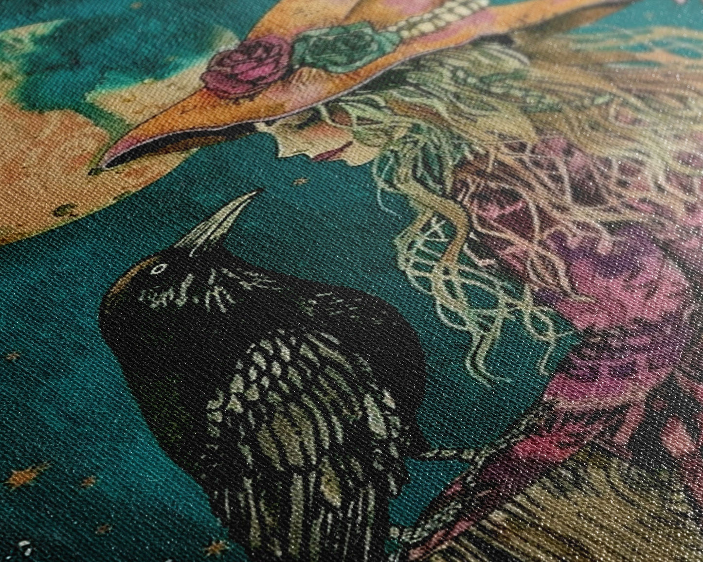 Witch and Crow  - Wall Art