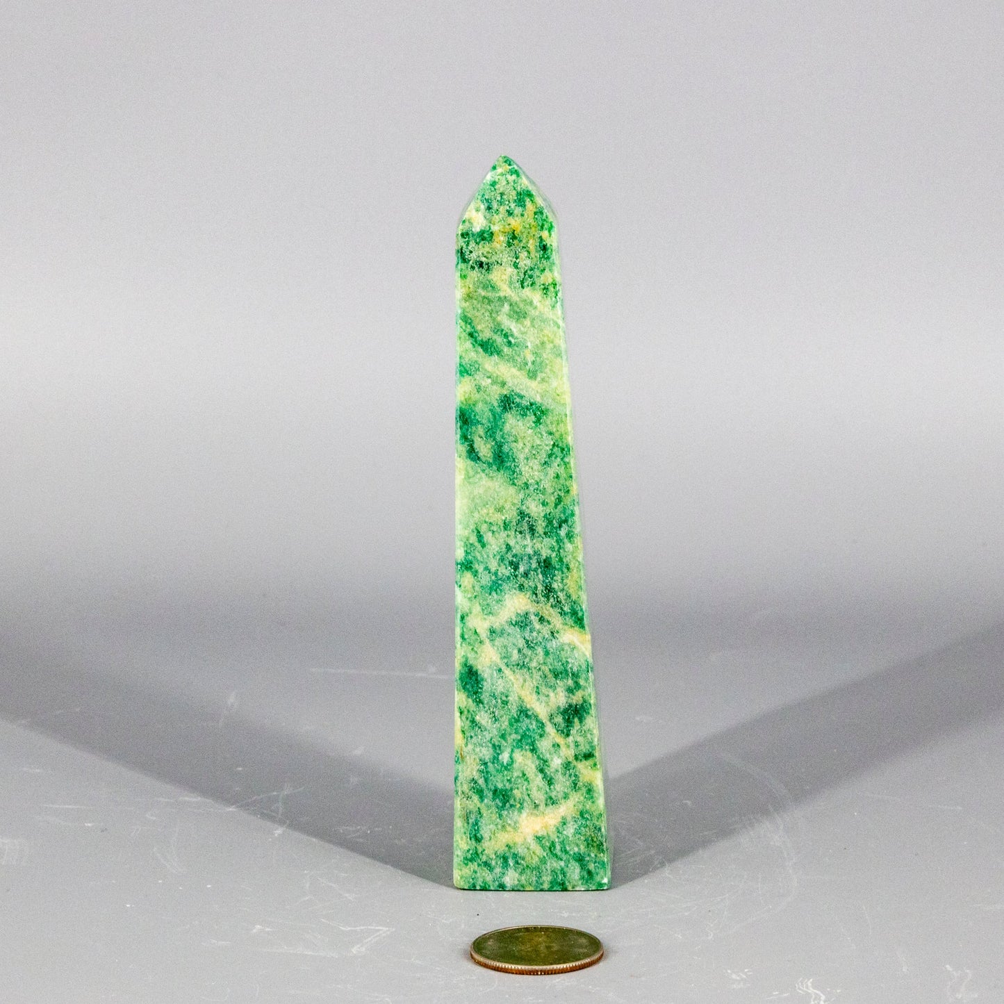 Aventurine Tall Quartz Obelisk Tower