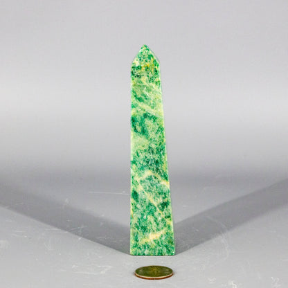 Aventurine Tall Quartz Obelisk Tower