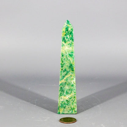 Aventurine Tall Quartz Obelisk Tower