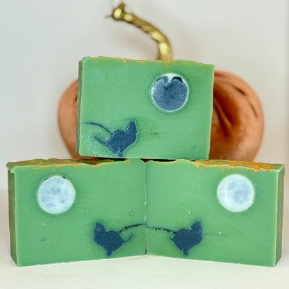 Limited Edition - Wicked Cat  & Moon Halloween Handmade Soap