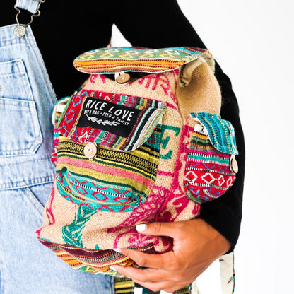 Mini Recycled Travel Backpack Agra