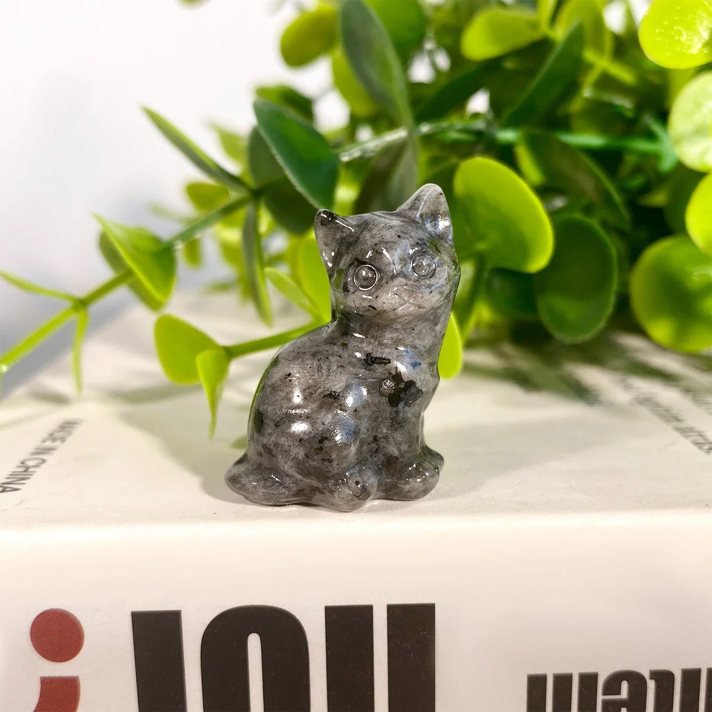 Crystal Cat Statue