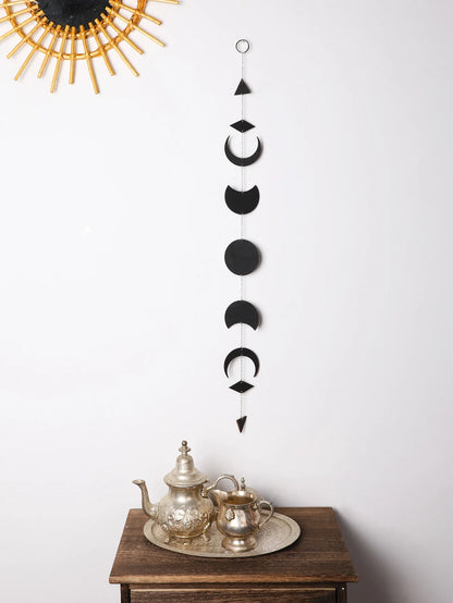 Black Moon Phase Wall Hanger