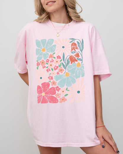 Groovy Blossoms - Comfort Colors Tshirt