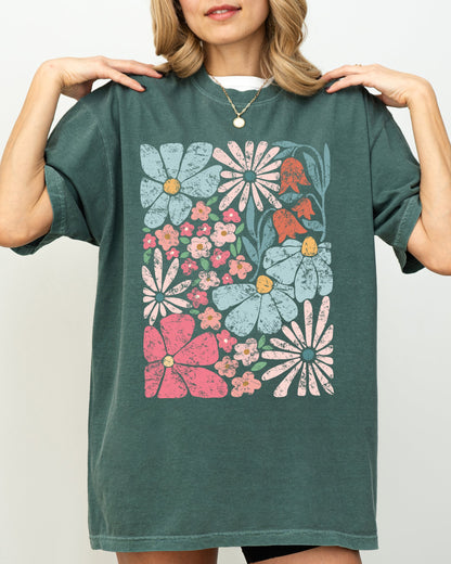 Groovy Blossoms - Comfort Colors Tshirt