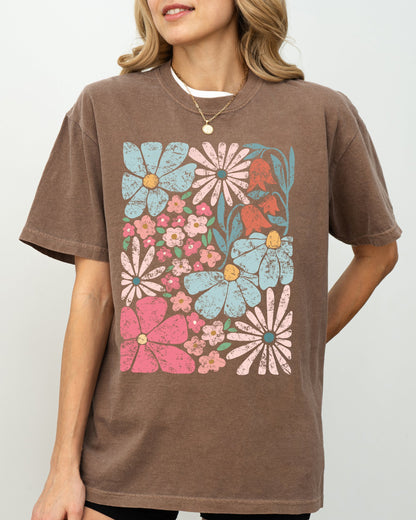 Groovy Blossoms - Comfort Colors Tshirt